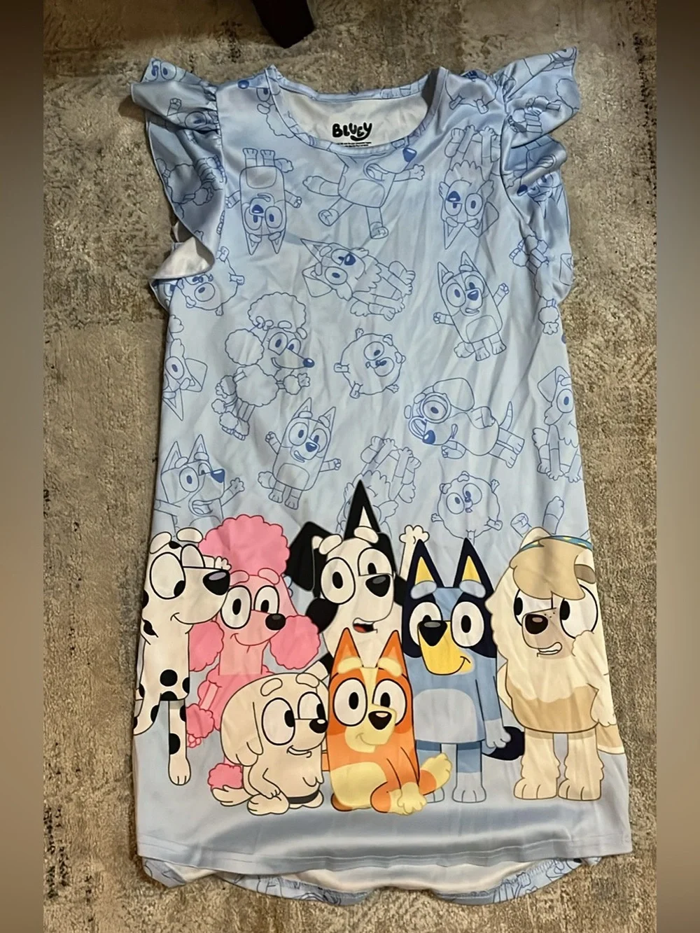 Target Blue Cartoon Puppy Nightgown